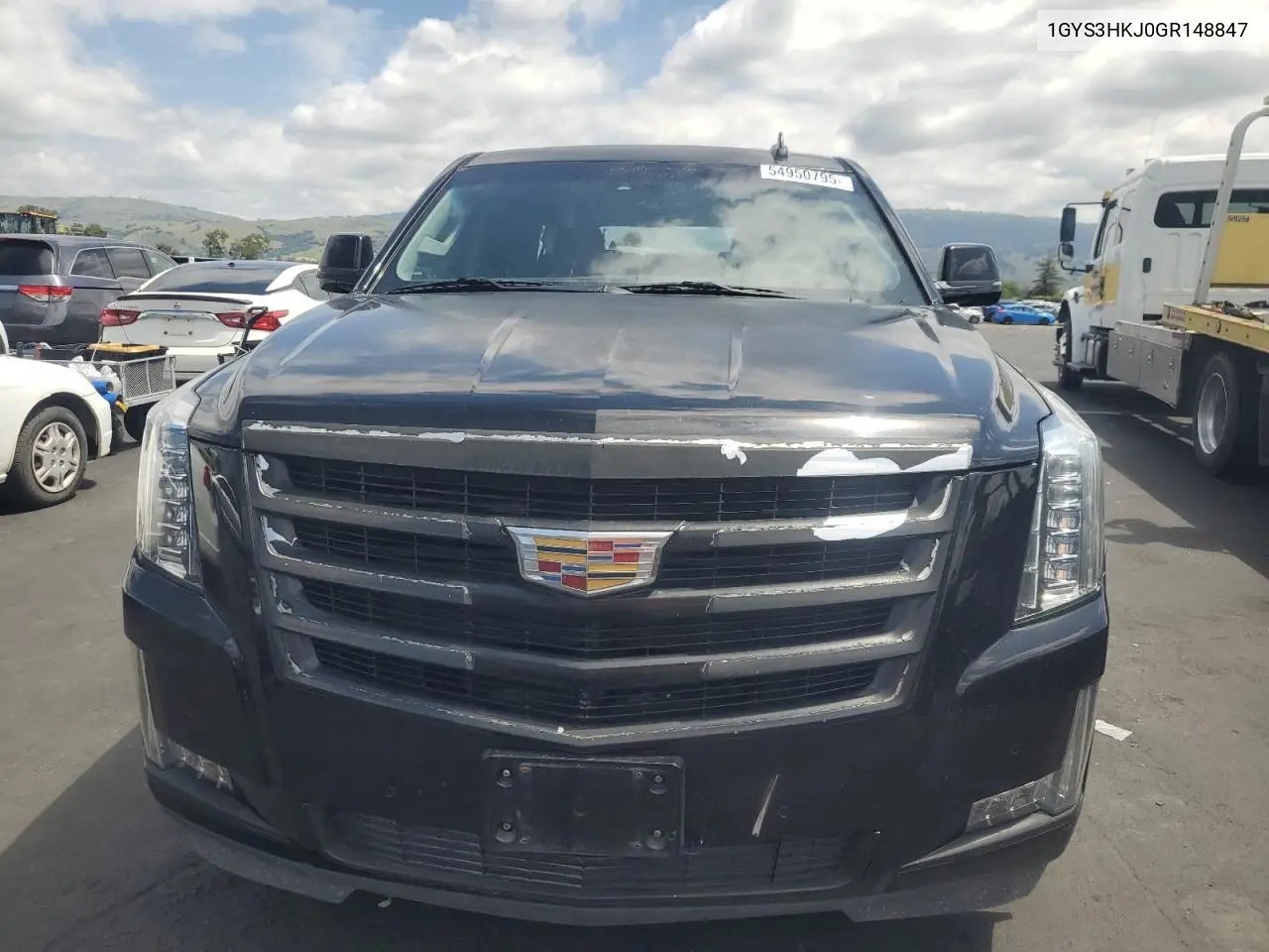 2016 Cadillac Escalade Esv Luxury VIN: 1GYS3HKJ0GR148847 Lot: 54950795