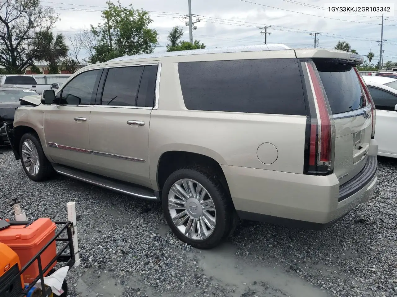 2016 Cadillac Escalade Esv Platinum VIN: 1GYS3KKJ2GR103342 Lot: 56512105