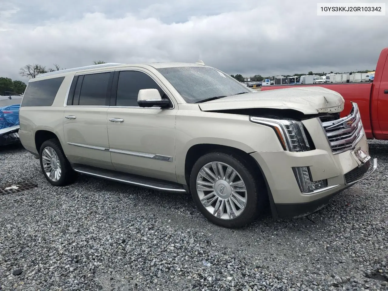 2016 Cadillac Escalade Esv Platinum VIN: 1GYS3KKJ2GR103342 Lot: 56512105