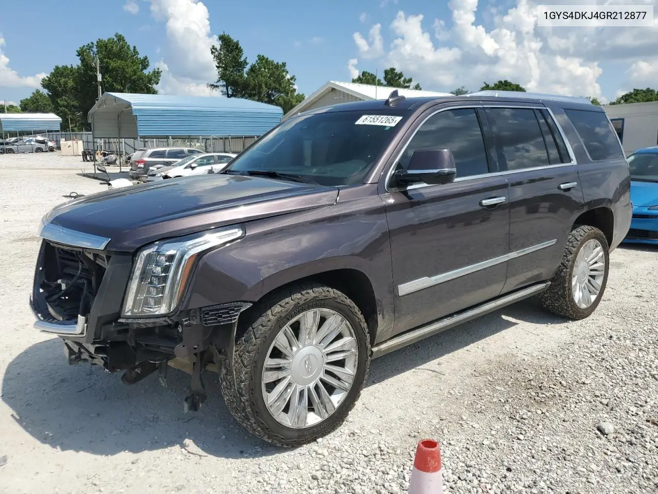2016 Cadillac Escalade Platinum VIN: 1GYS4DKJ4GR212877 Lot: 61551265