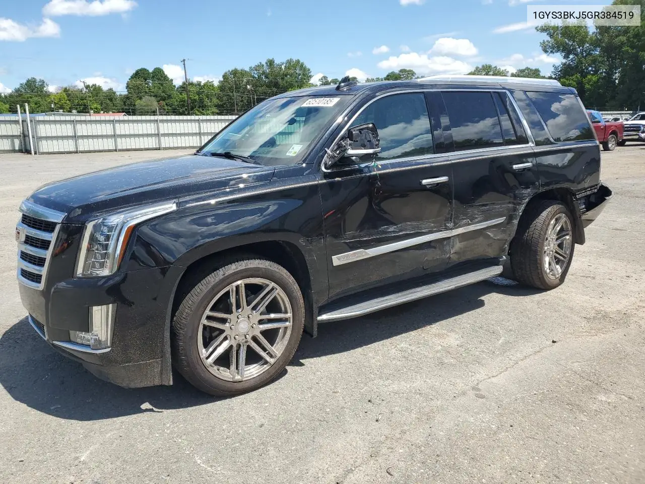 2016 Cadillac Escalade Luxury VIN: 1GYS3BKJ5GR384519 Lot: 62510185