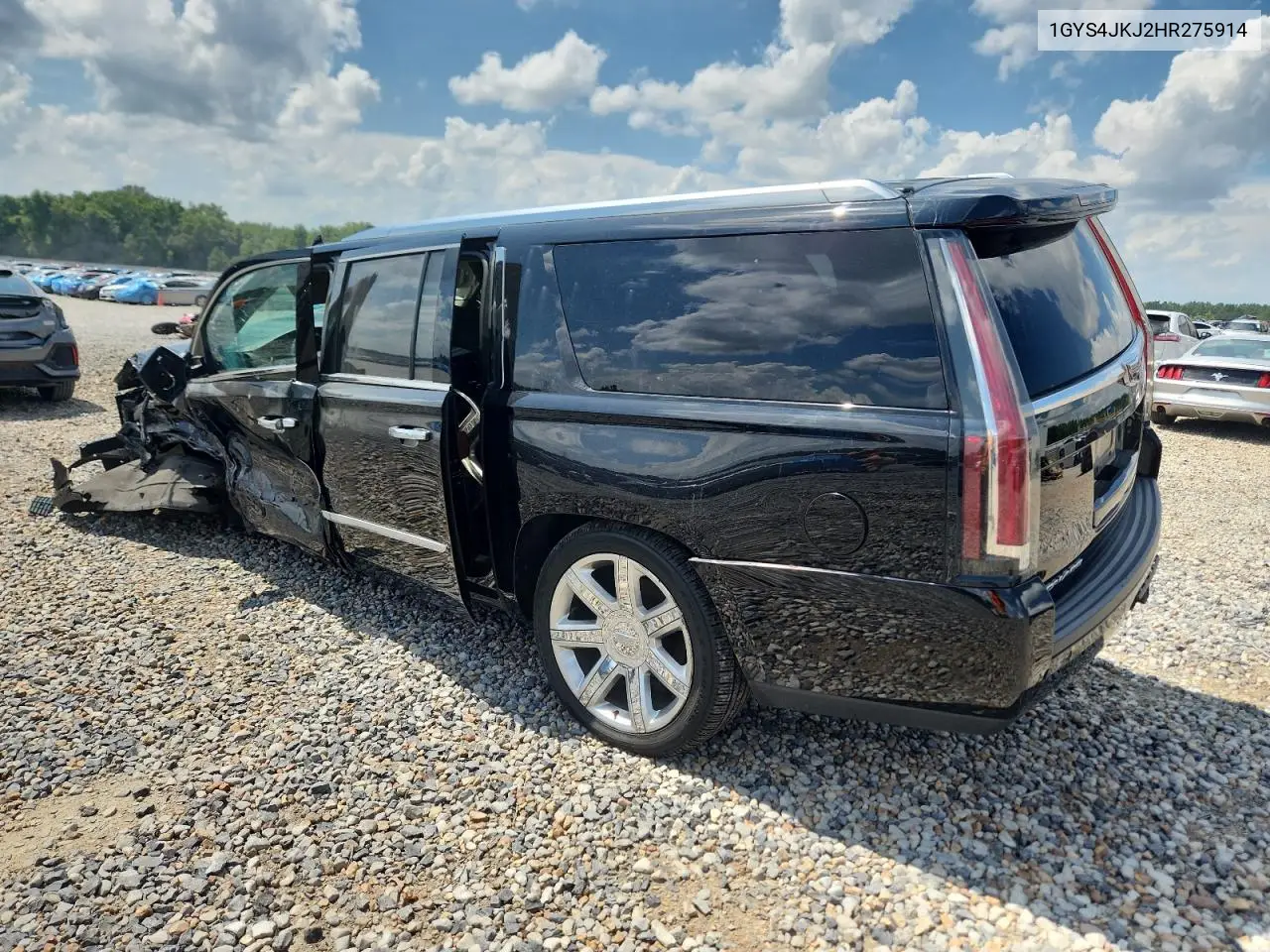 2017 Cadillac Escalade Esv Premium Luxury VIN: 1GYS4JKJ2HR275914 Lot: 63987965