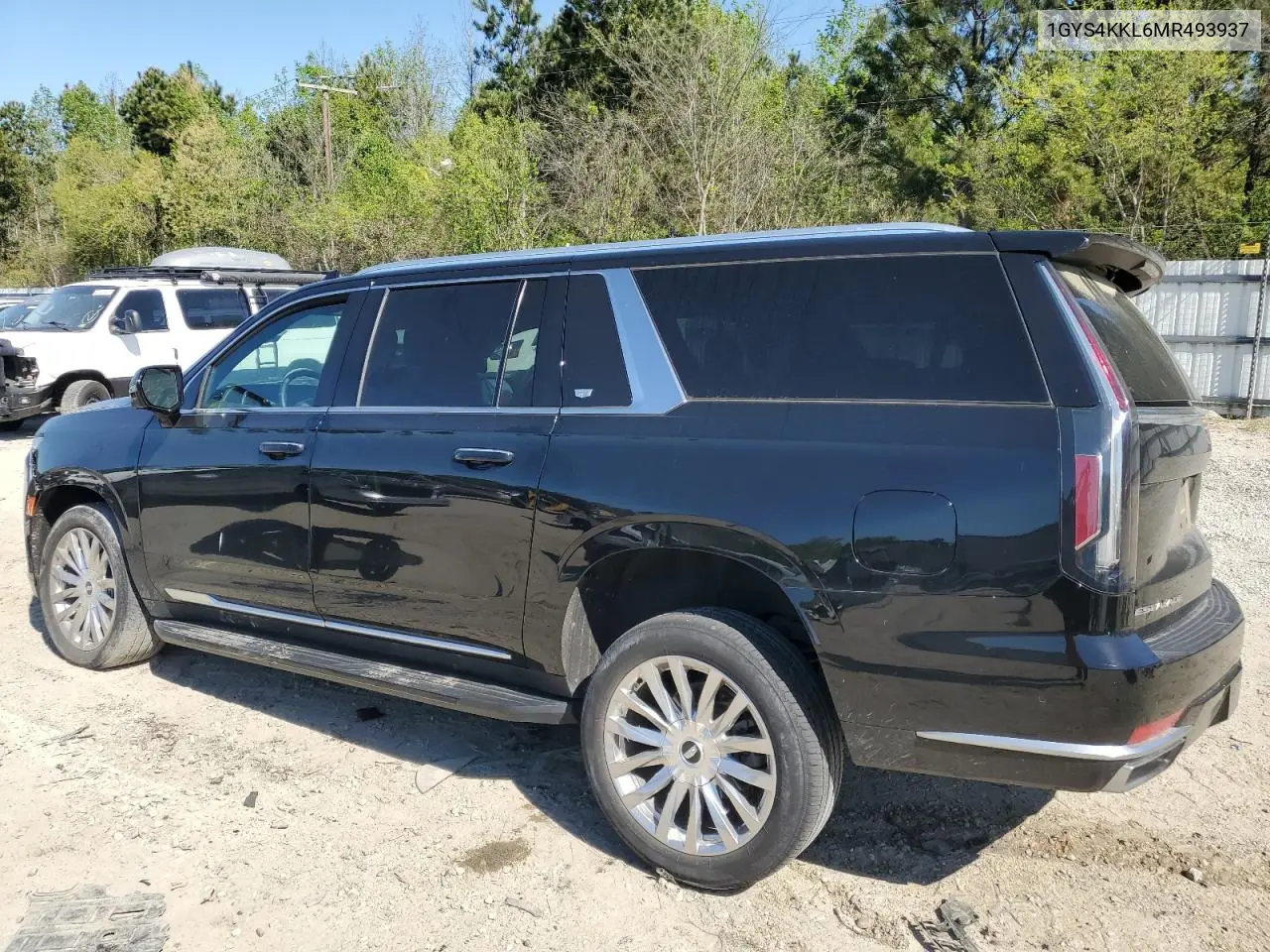 2021 Cadillac Escalade Esv Premium Luxury VIN: 1GYS4KKL6MR493937 Lot: 53544015