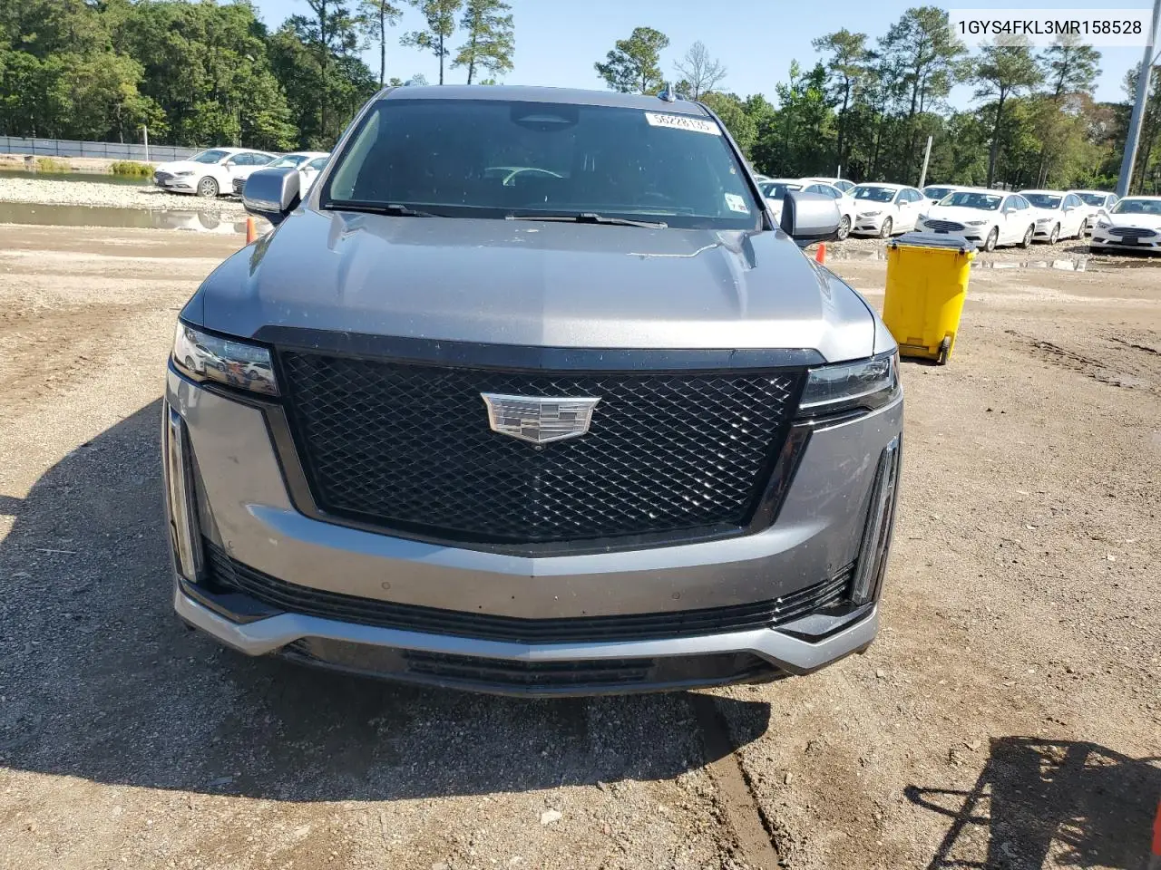 2021 Cadillac Escalade Sport VIN: 1GYS4FKL3MR158528 Lot: 56228135