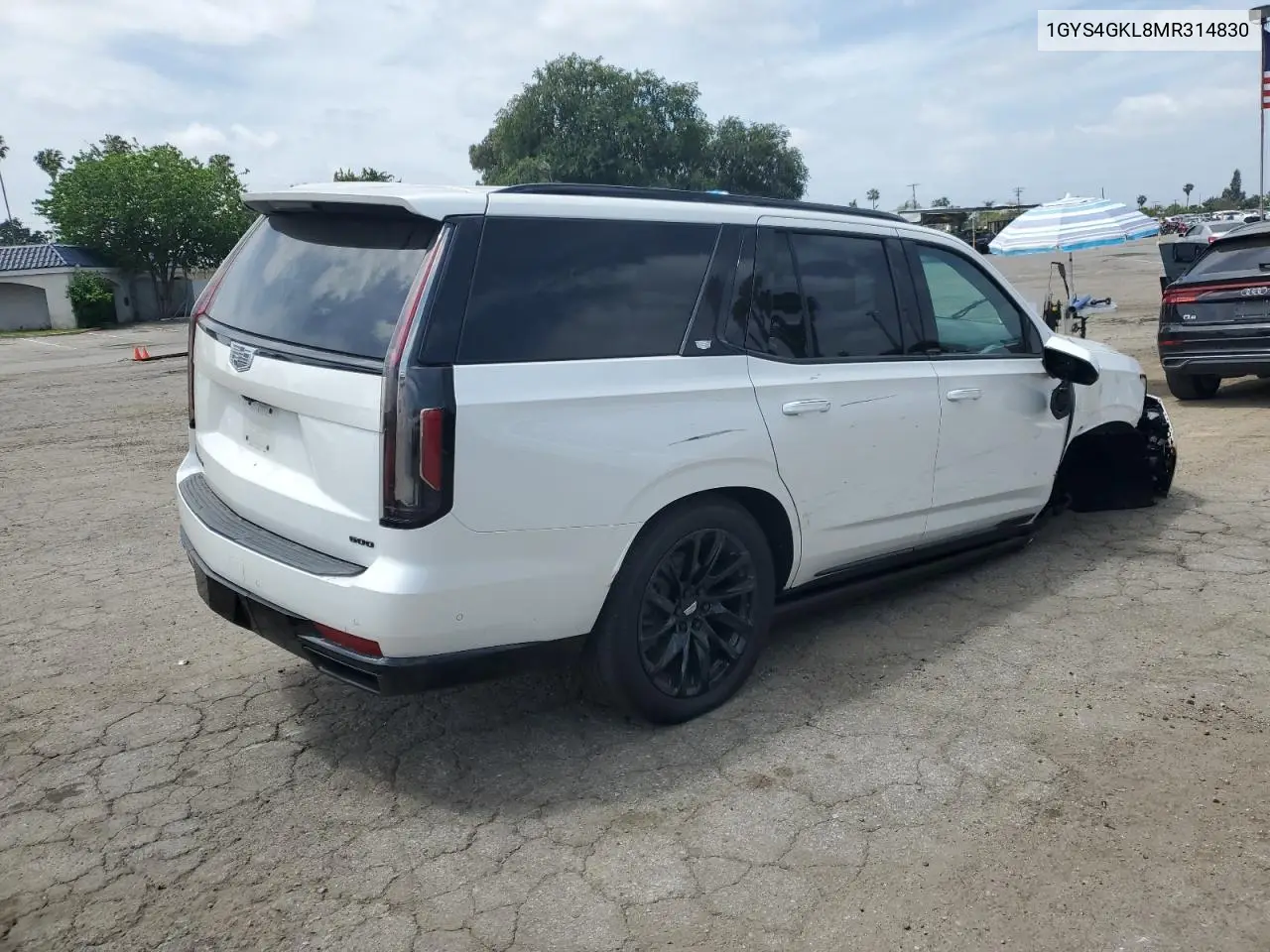 2021 Cadillac Escalade Sport Platinum VIN: 1GYS4GKL8MR314830 Lot: 56720865