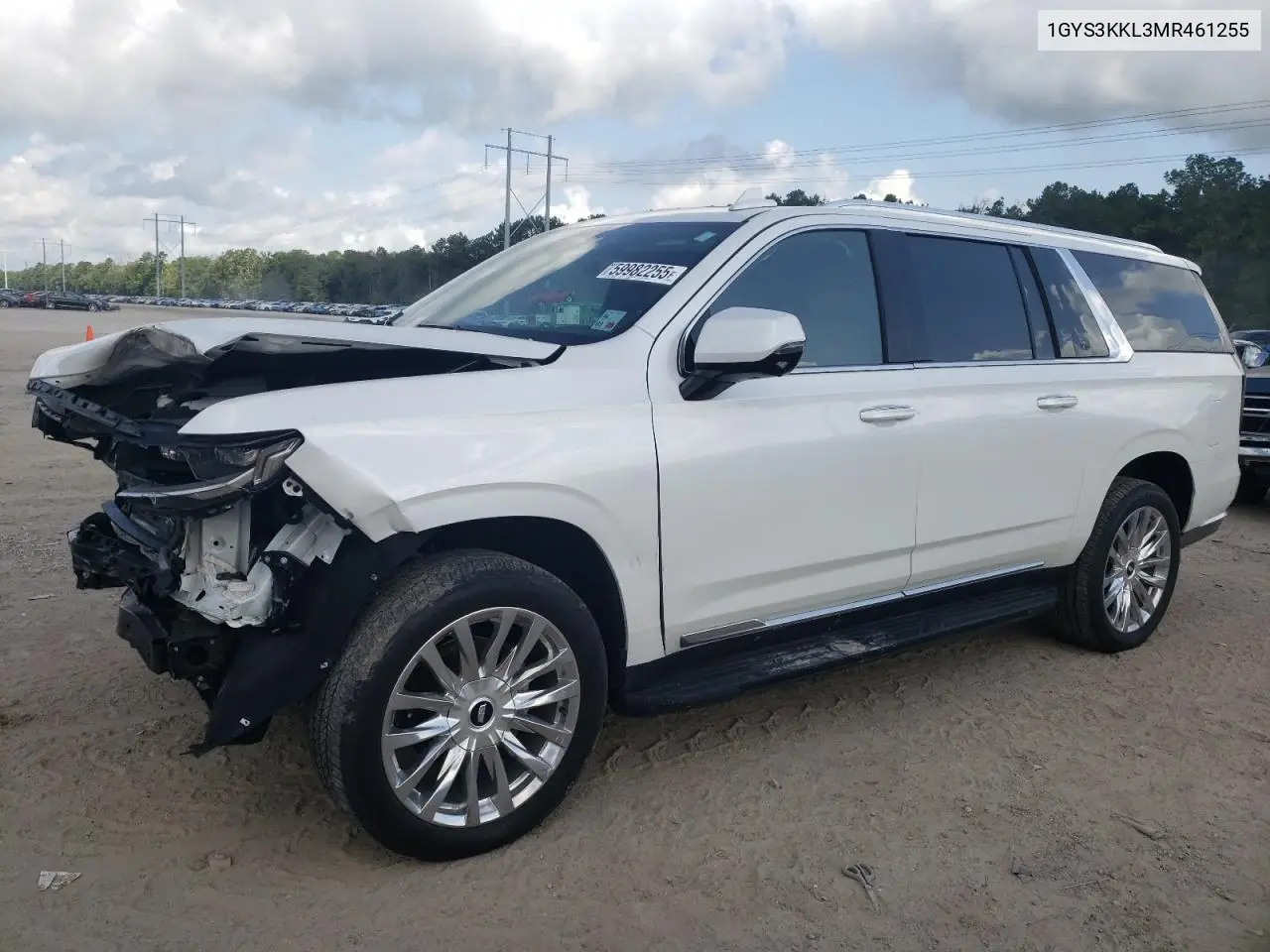 2021 Cadillac Escalade Esv Premium Luxury VIN: 1GYS3KKL3MR461255 Lot: 59982255