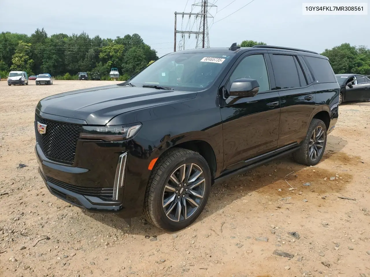 2021 Cadillac Escalade Sport VIN: 1GYS4FKL7MR308561 Lot: 60465735