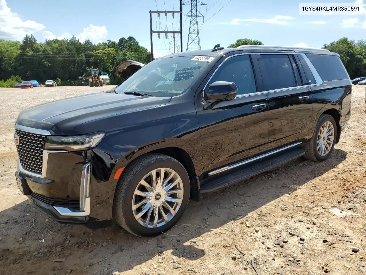 2021 Cadillac Escalade Esv Sport Platinum VIN: 1GYS4RKL4MR350591 Lot: 64551655