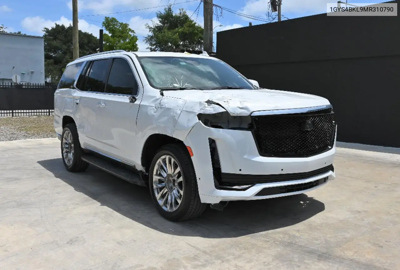 2021 Cadillac Escalade Premium Luxury VIN: 1GYS4BKL9MR310790 Lot: 65001365