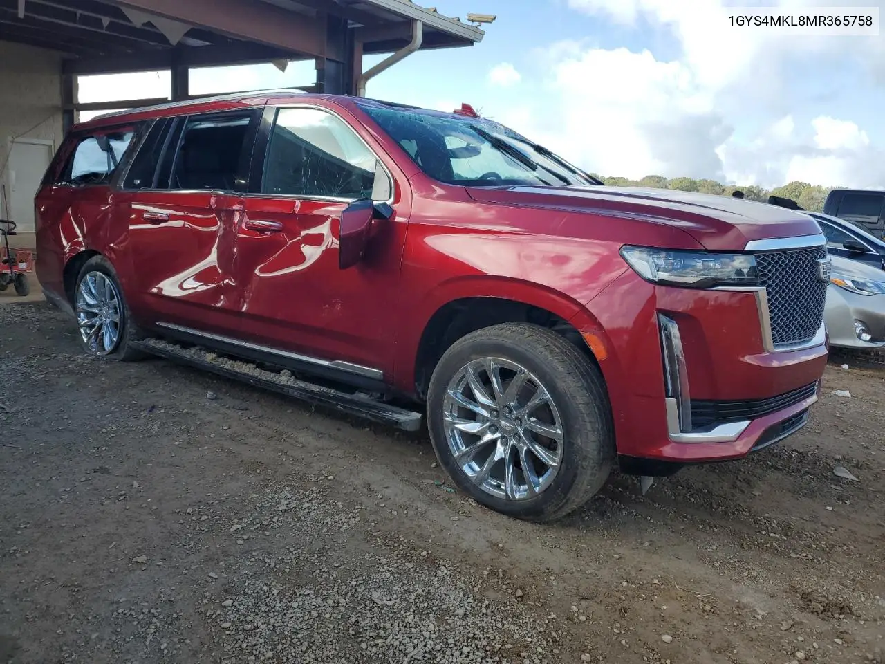 2021 Cadillac Escalade Esv Premium Luxury Platinum VIN: 1GYS4MKL8MR365758 Lot: 80059914