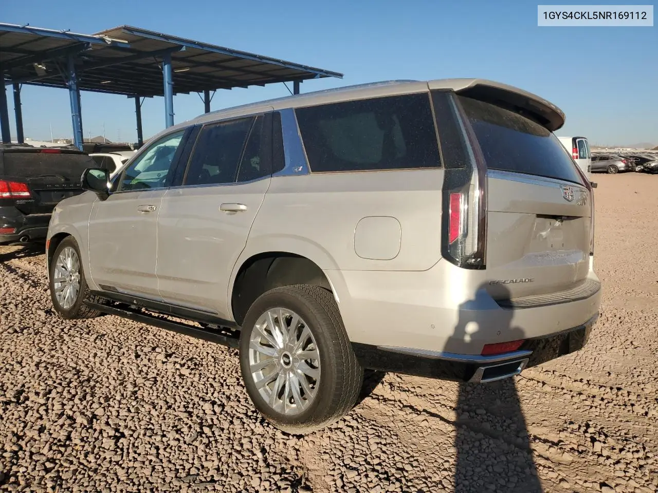 2022 Cadillac Escalade Premium Luxury VIN: 1GYS4CKL5NR169112 Lot: 45612055