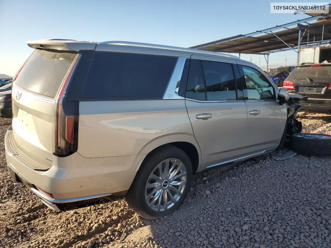 2022 Cadillac Escalade Premium Luxury VIN: 1GYS4CKL5NR169112 Lot: 45612055