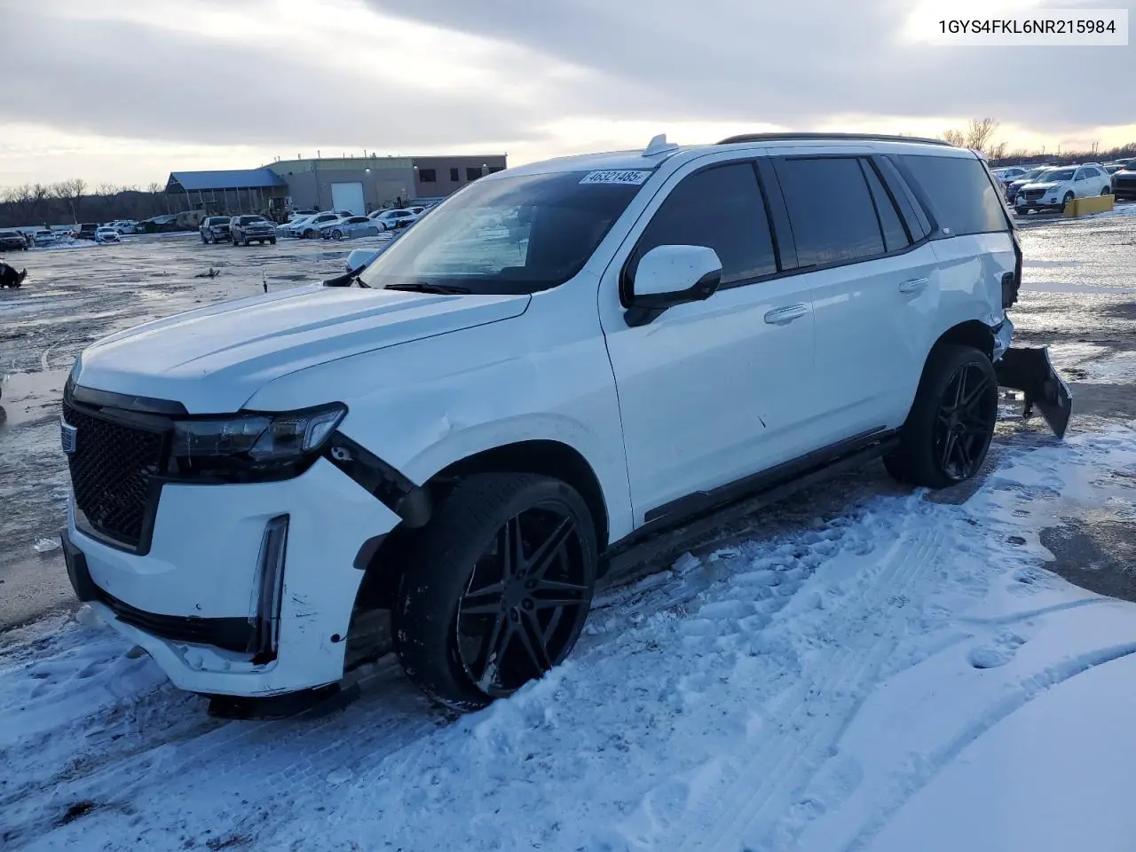 2022 Cadillac Escalade Sport VIN: 1GYS4FKL6NR215984 Lot: 46321485