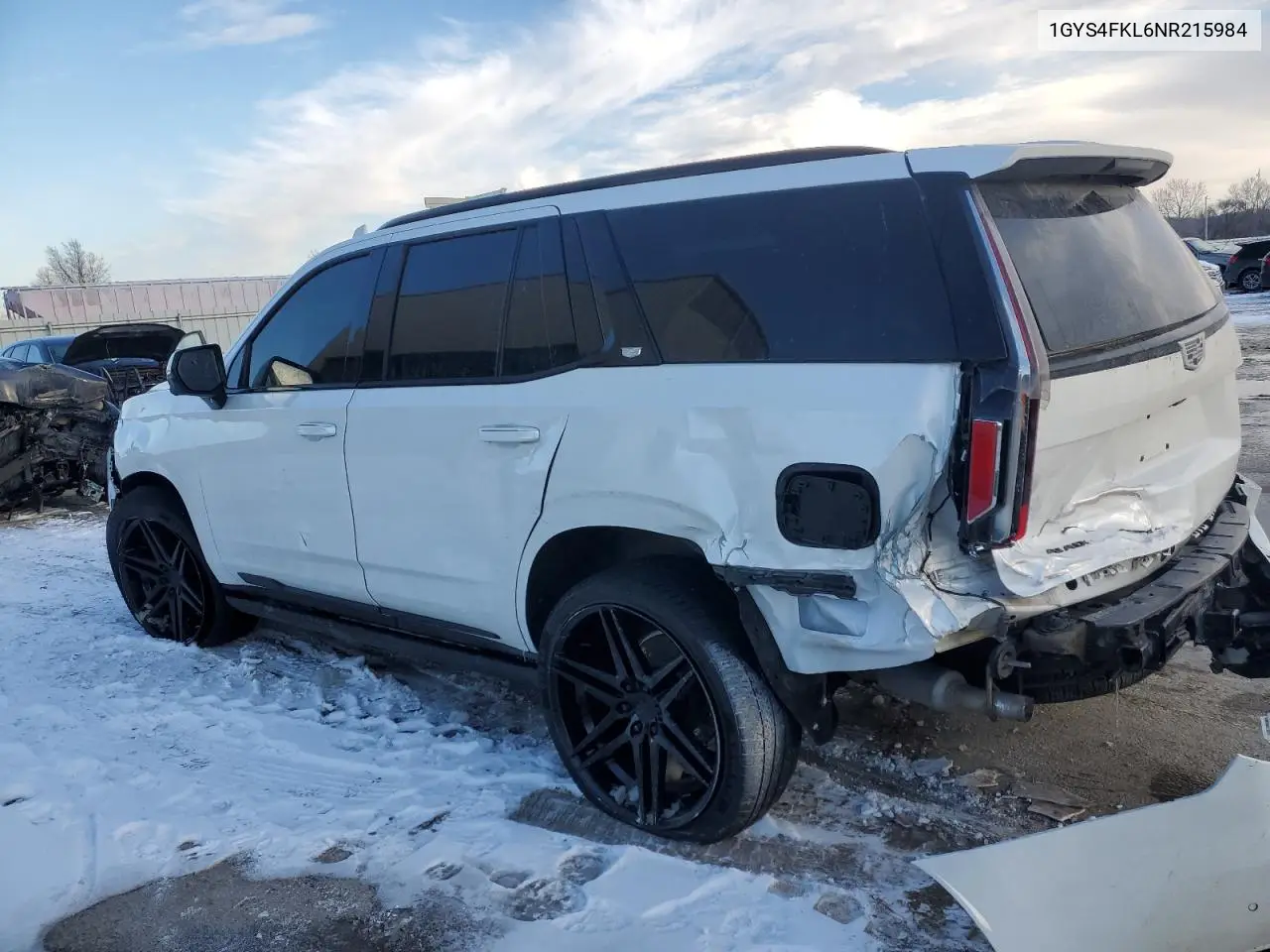 2022 Cadillac Escalade Sport VIN: 1GYS4FKL6NR215984 Lot: 46321485