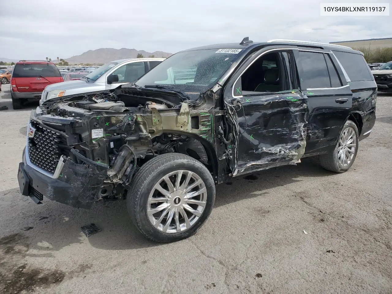 2022 Cadillac Escalade Premium Luxury VIN: 1GYS4BKLXNR119137 Lot: 51132185