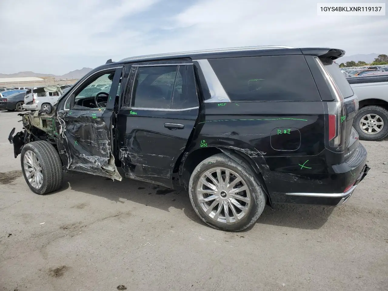 2022 Cadillac Escalade Premium Luxury VIN: 1GYS4BKLXNR119137 Lot: 51132185