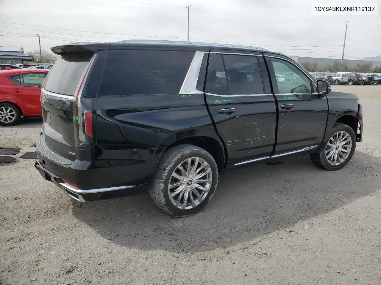 2022 Cadillac Escalade Premium Luxury VIN: 1GYS4BKLXNR119137 Lot: 51132185