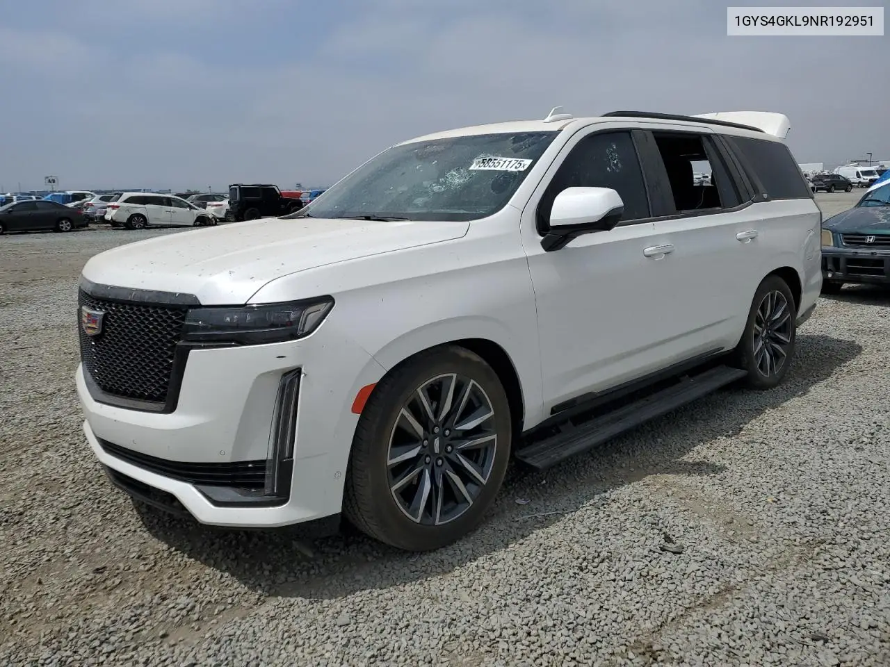 2022 Cadillac Escalade Sport Platinum VIN: 1GYS4GKL9NR192951 Lot: 58551175