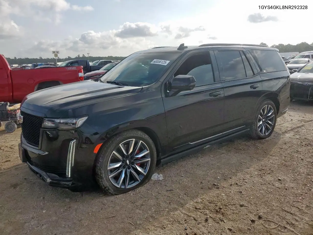 2022 Cadillac Escalade Sport Platinum VIN: 1GYS4GKL8NR292328 Lot: 60058125