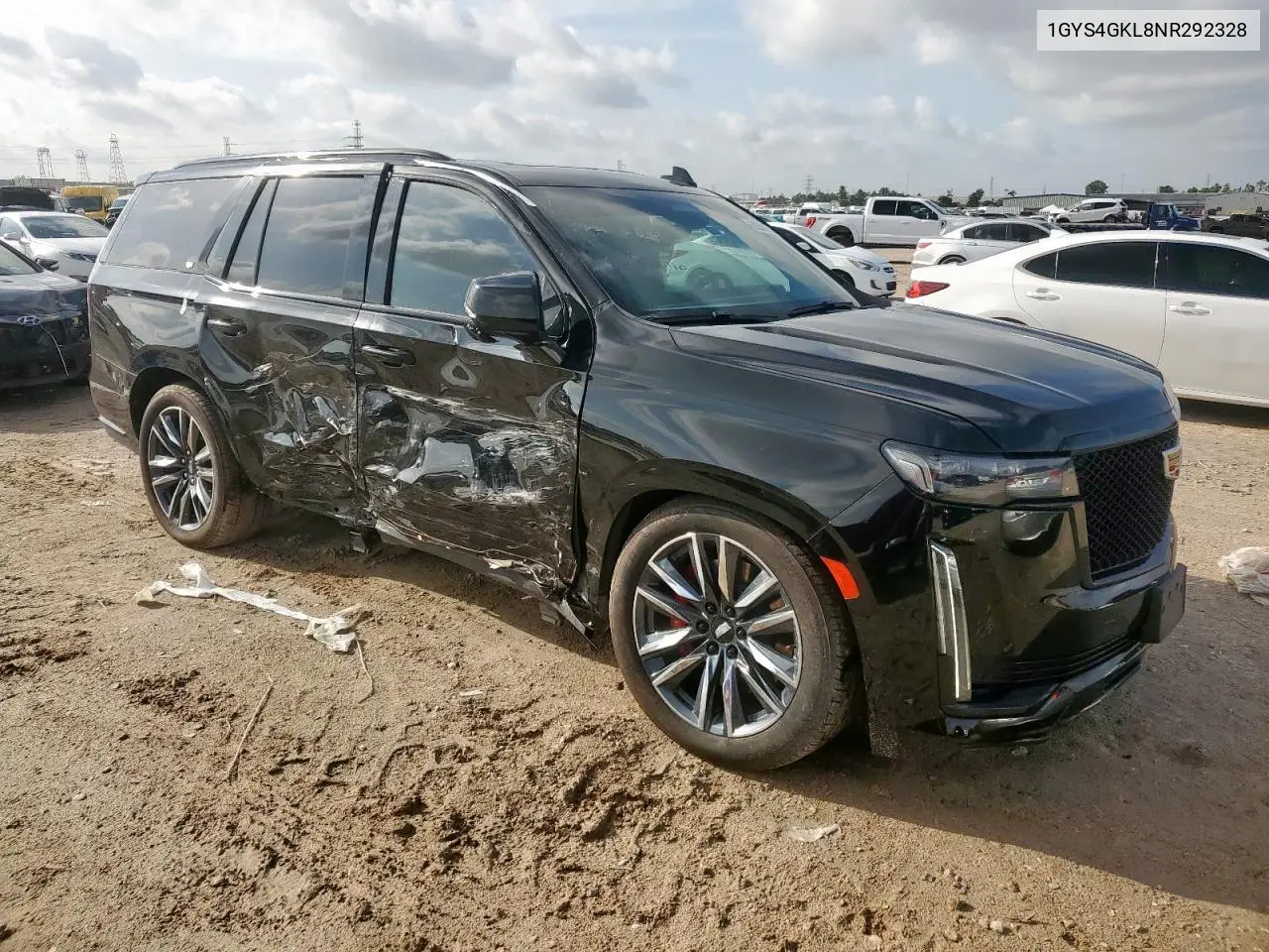 2022 Cadillac Escalade Sport Platinum VIN: 1GYS4GKL8NR292328 Lot: 60058125
