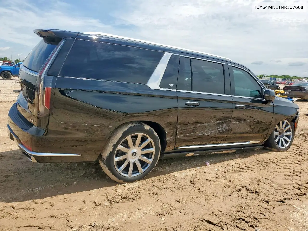 2022 Cadillac Escalade Esv Premium Luxury Platinum VIN: 1GYS4MKL1NR307668 Lot: 60556345