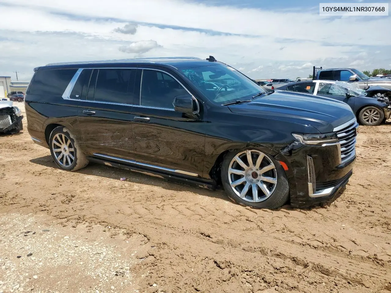2022 Cadillac Escalade Esv Premium Luxury Platinum VIN: 1GYS4MKL1NR307668 Lot: 60556345