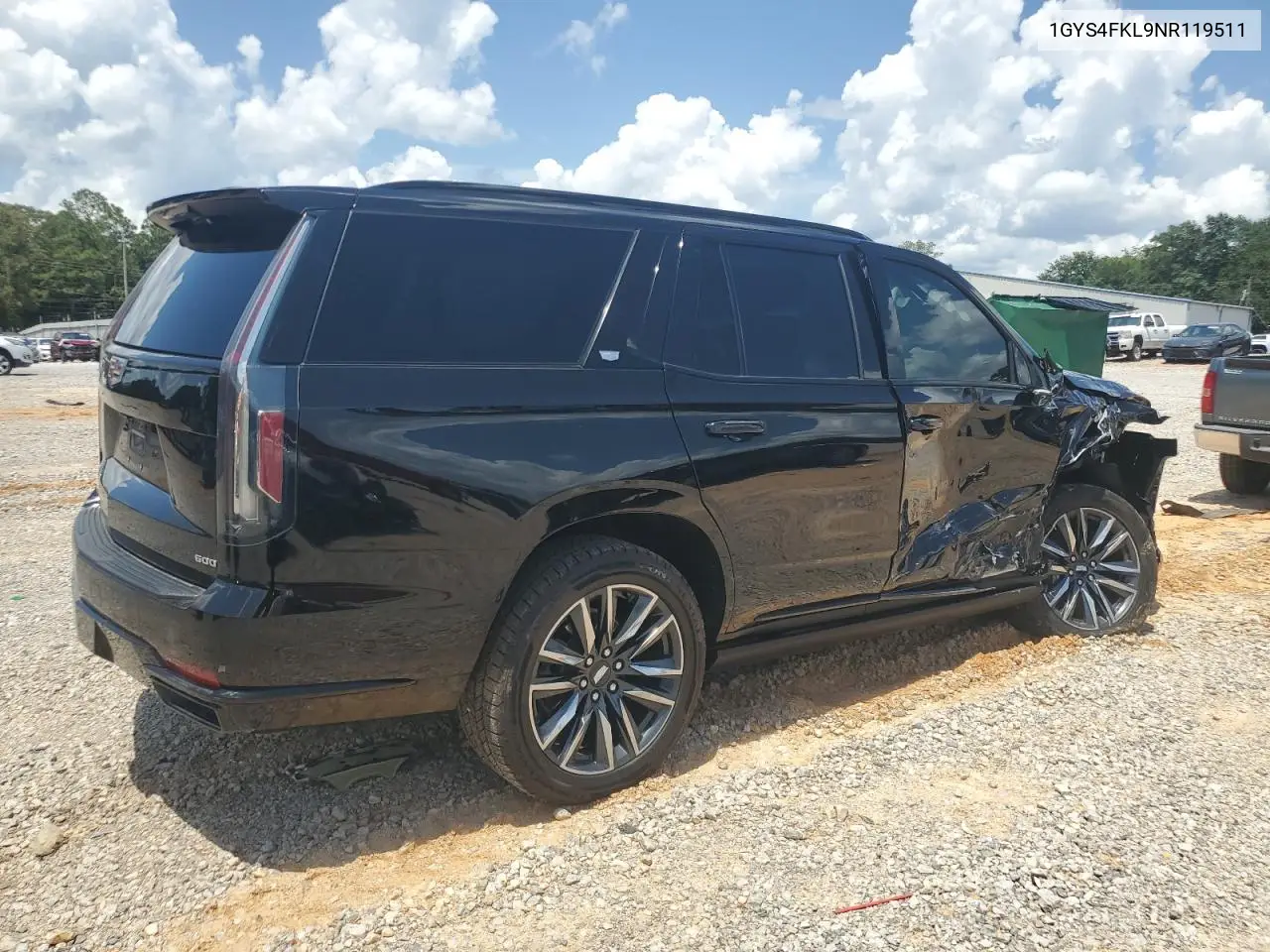 2022 Cadillac Escalade Sport VIN: 1GYS4FKL9NR119511 Lot: 61771135