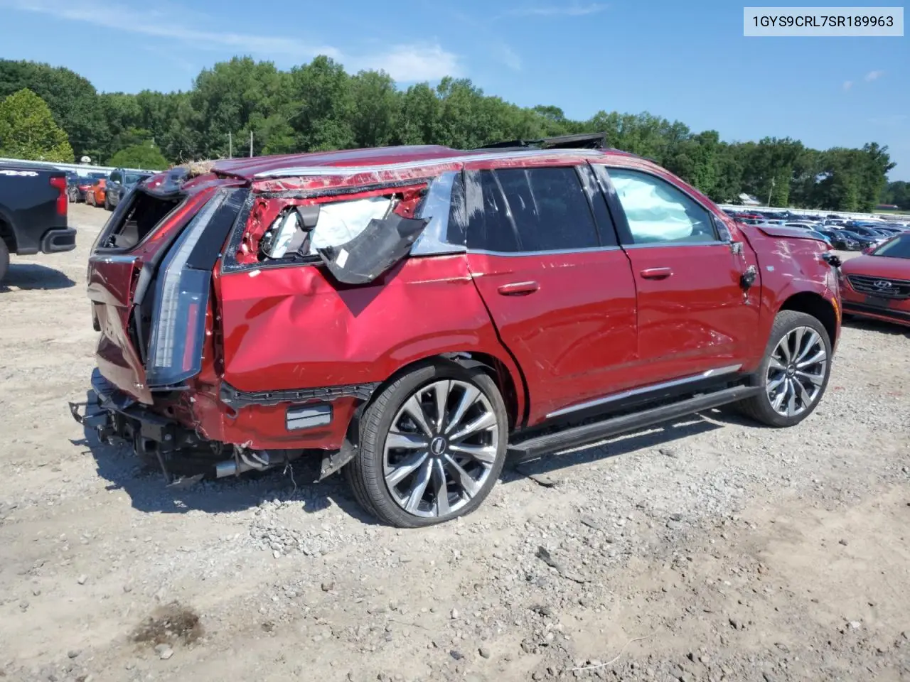 2025 Cadillac Escalade Premium Luxury VIN: 1GYS9CRL7SR189963 Lot: 62540415