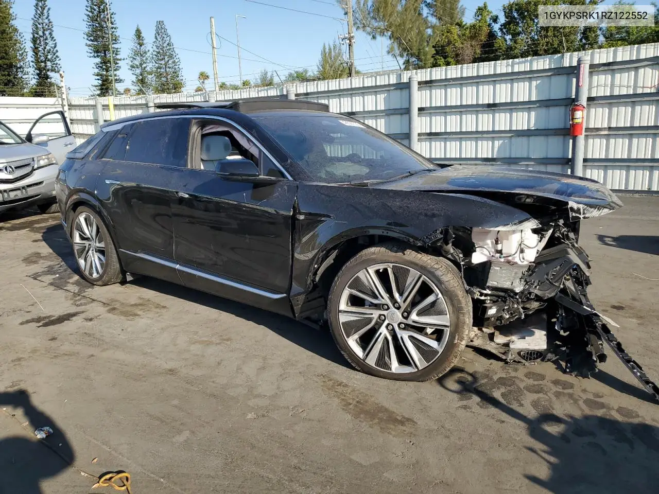 2024 Cadillac Lyriq Luxury VIN: 1GYKPSRK1RZ122552 Lot: 48627035