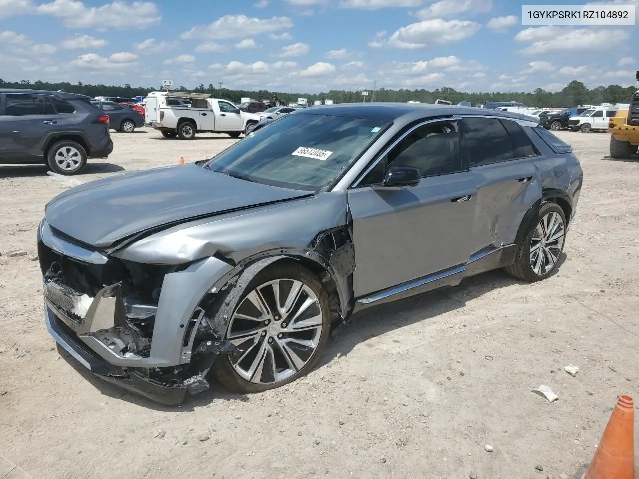 2024 Cadillac Lyriq Luxury VIN: 1GYKPSRK1RZ104892 Lot: 56512035