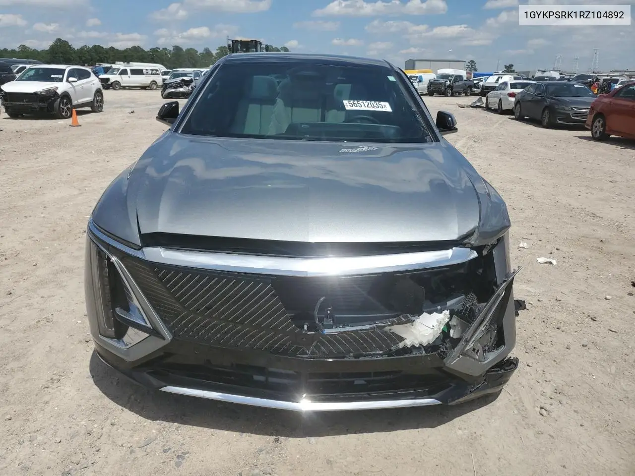 2024 Cadillac Lyriq Luxury VIN: 1GYKPSRK1RZ104892 Lot: 56512035