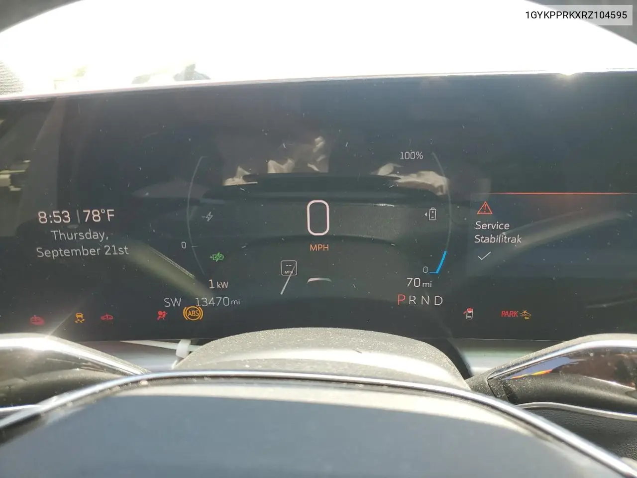 2024 Cadillac Lyriq Luxury VIN: 1GYKPPRKXRZ104595 Lot: 58811475