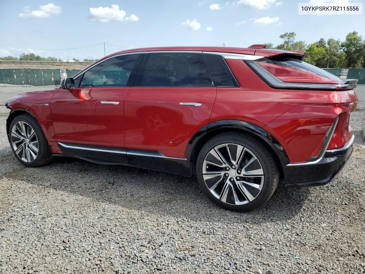 2024 Cadillac Lyriq Luxury VIN: 1GYKPSRK7RZ115556 Lot: 58844815
