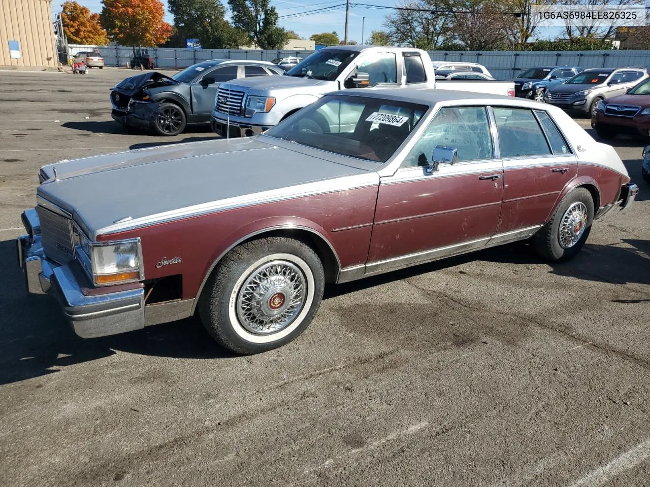 1984 Cadillac Seville VIN: 1G6AS6984EE826325 Lot: 77209864
