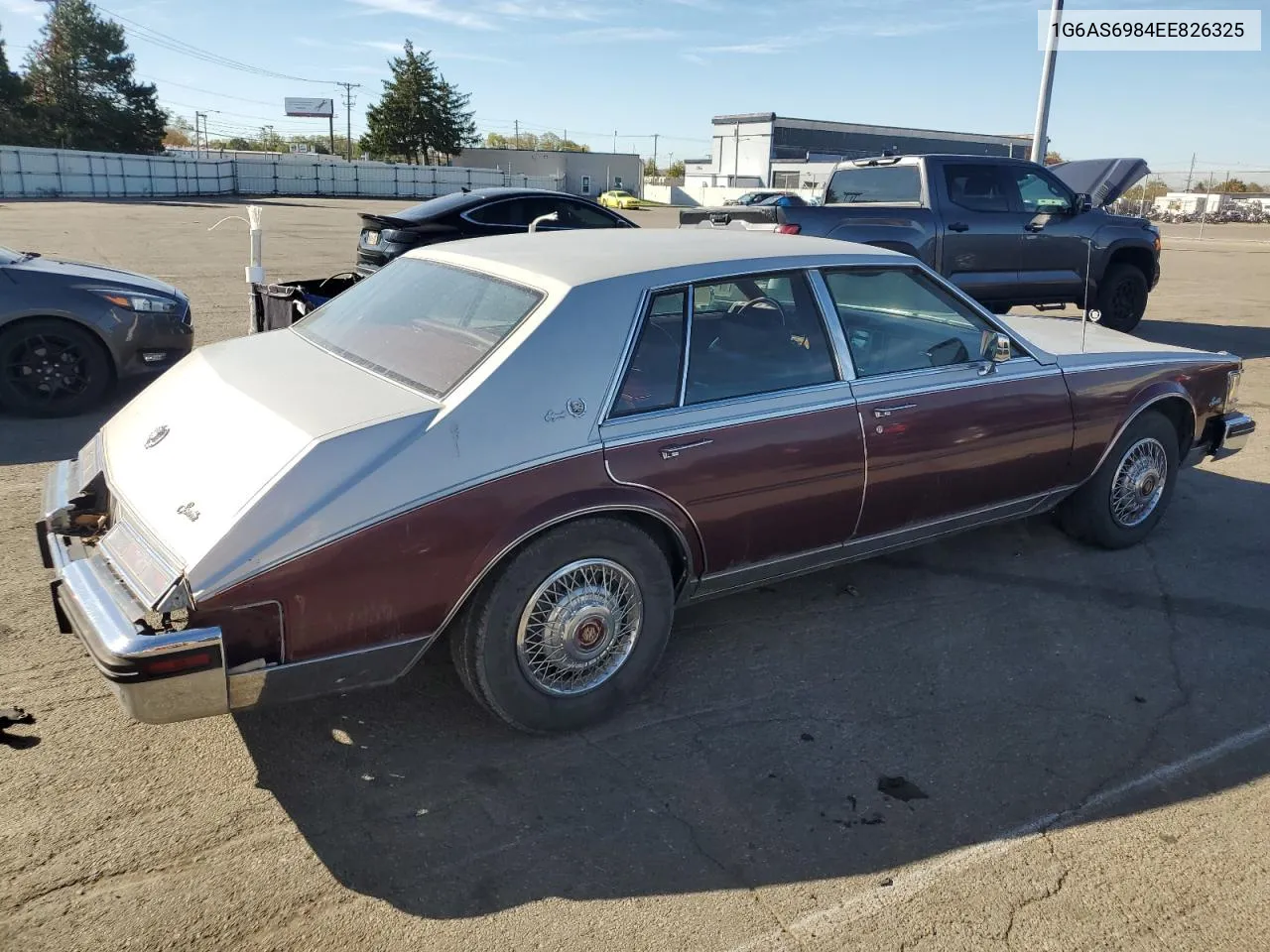 1984 Cadillac Seville VIN: 1G6AS6984EE826325 Lot: 77209864