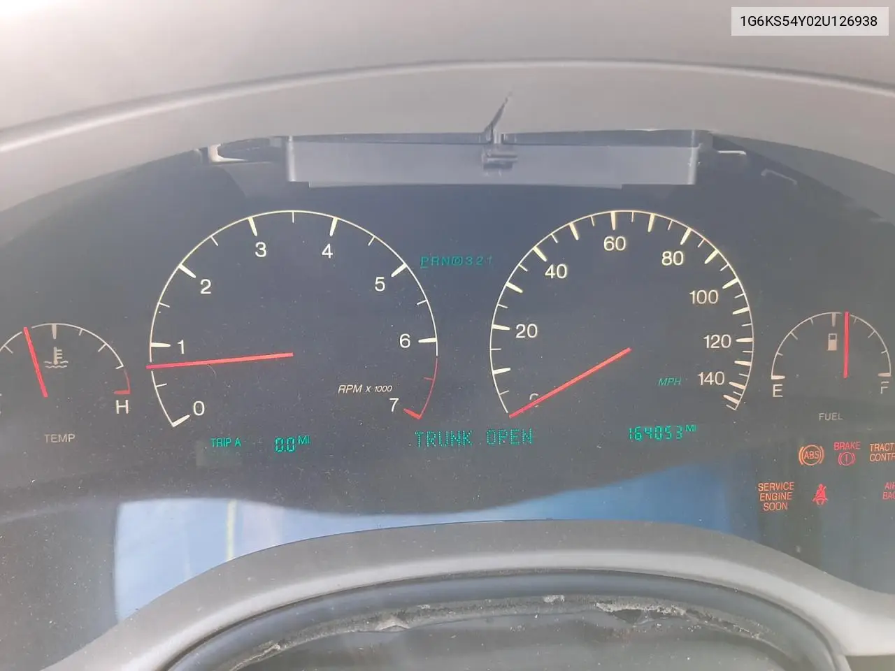 2002 Cadillac Seville Sls VIN: 1G6KS54Y02U126938 Lot: 53216755