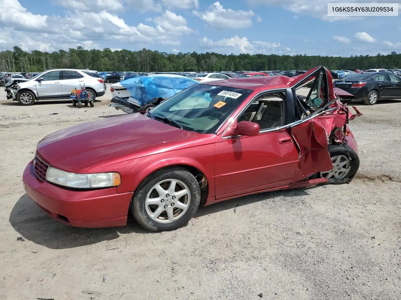 2003 Cadillac Seville Sls VIN: 1G6KS54Y63U209534 Lot: 59874345