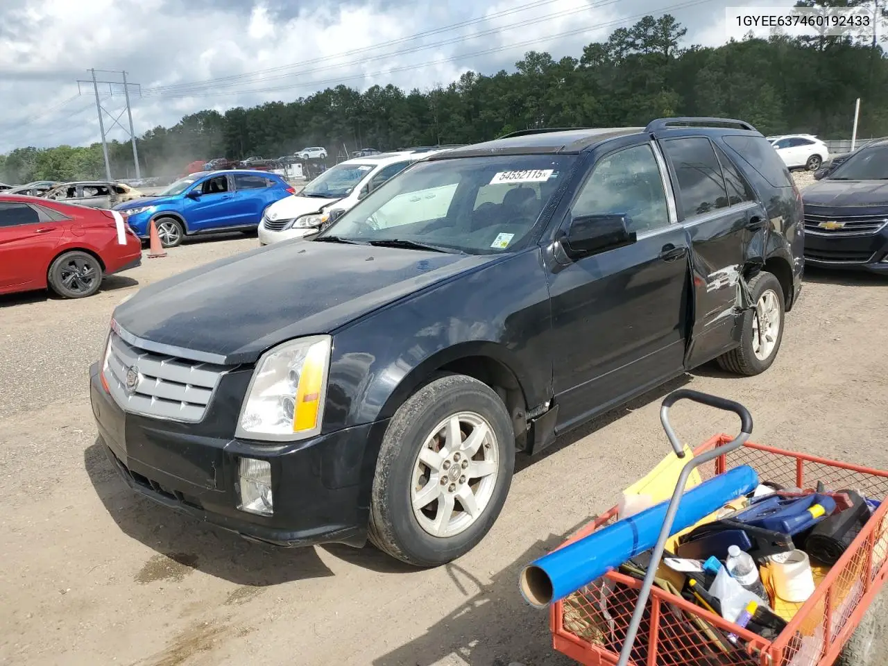 2006 Cadillac Srx VIN: 1GYEE637460192433 Lot: 54552115