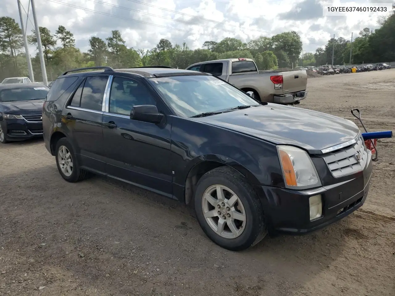2006 Cadillac Srx VIN: 1GYEE637460192433 Lot: 54552115