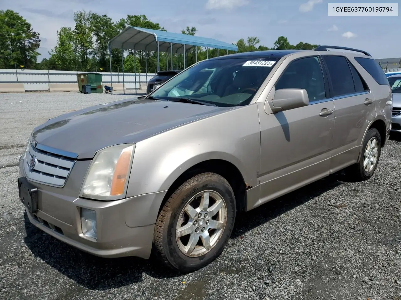 2006 Cadillac Srx VIN: 1GYEE637760195794 Lot: 55481225