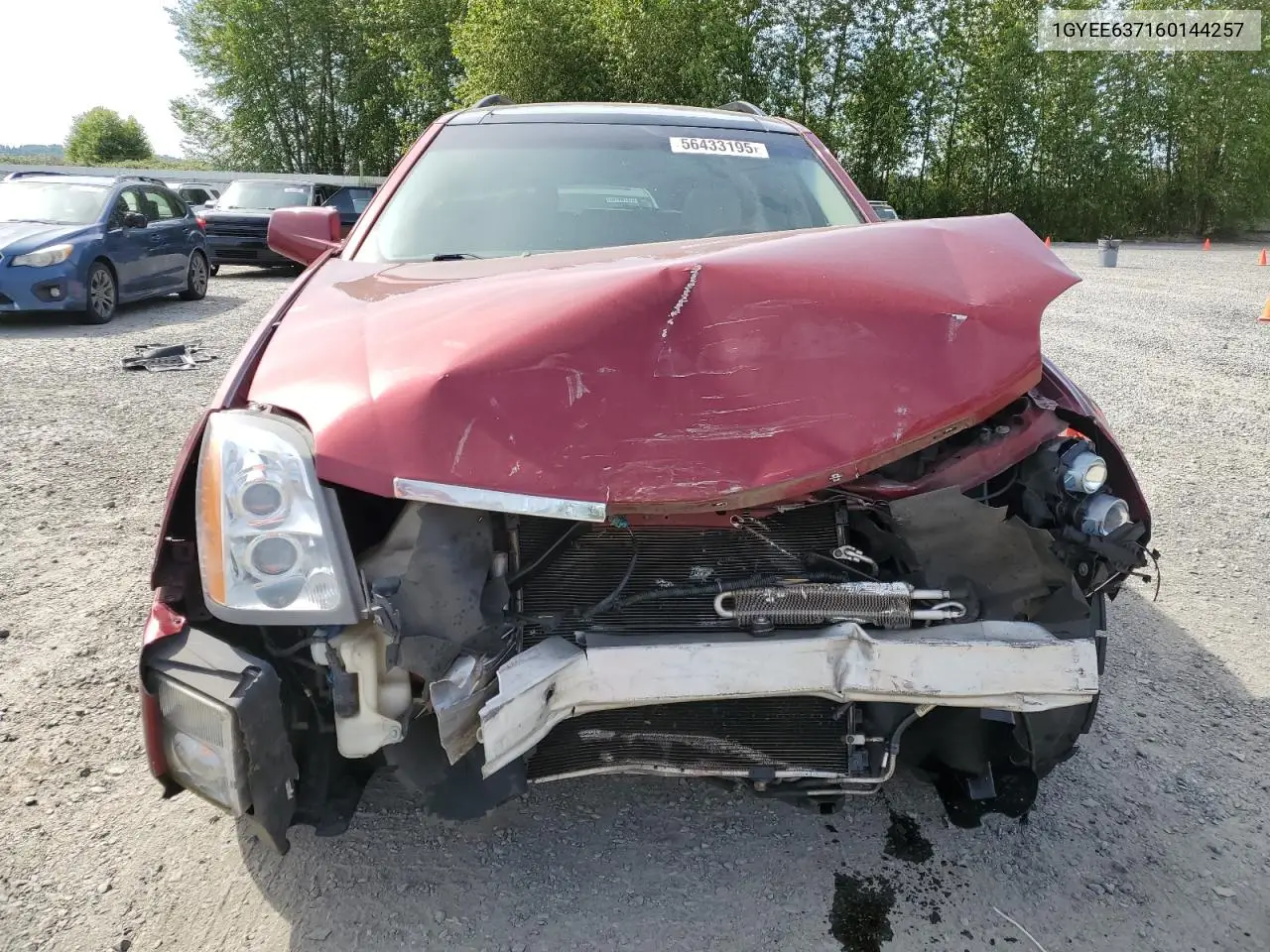 2006 Cadillac Srx VIN: 1GYEE637160144257 Lot: 56433195