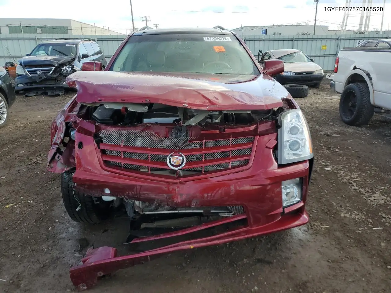 2007 Cadillac Srx VIN: 1GYEE637570165520 Lot: 47398075