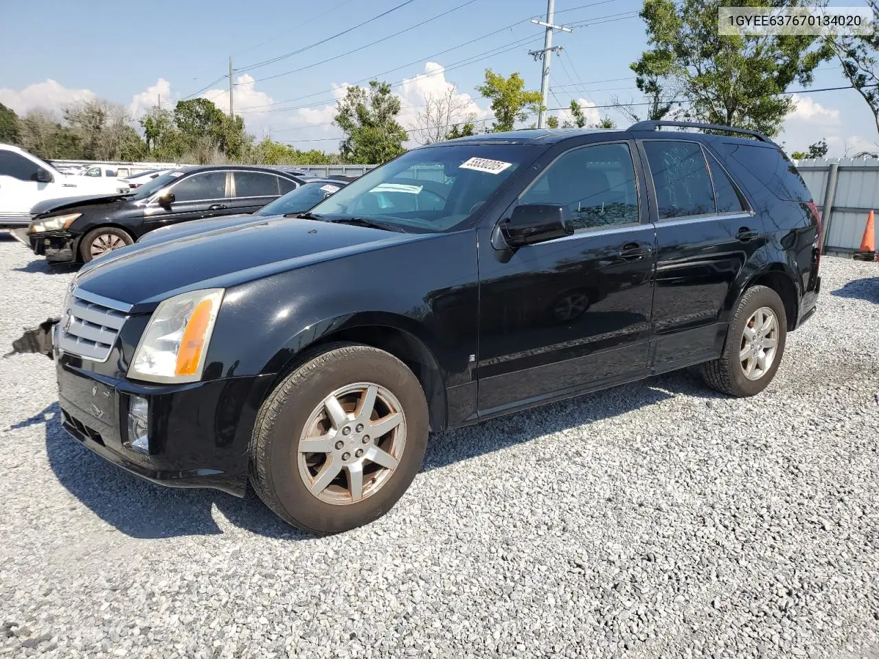 2007 Cadillac Srx VIN: 1GYEE637670134020 Lot: 55830205