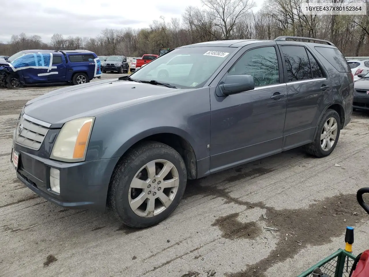 2008 Cadillac Srx VIN: 1GYEE437X80152364 Lot: 52492825