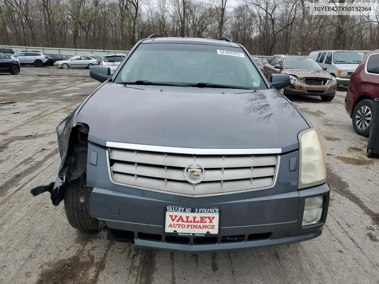 2008 Cadillac Srx VIN: 1GYEE437X80152364 Lot: 52492825