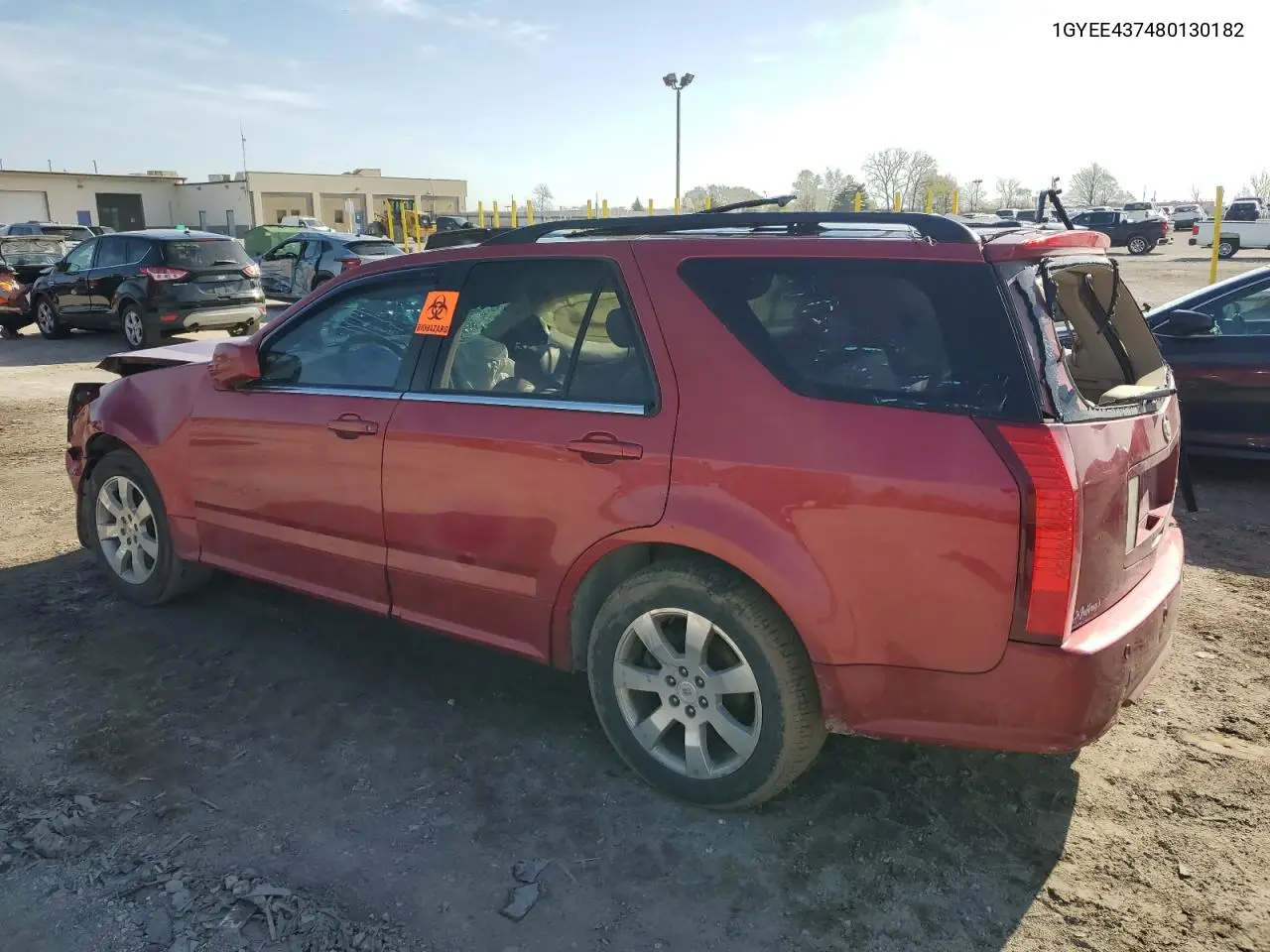 2008 Cadillac Srx VIN: 1GYEE437480130182 Lot: 54064495