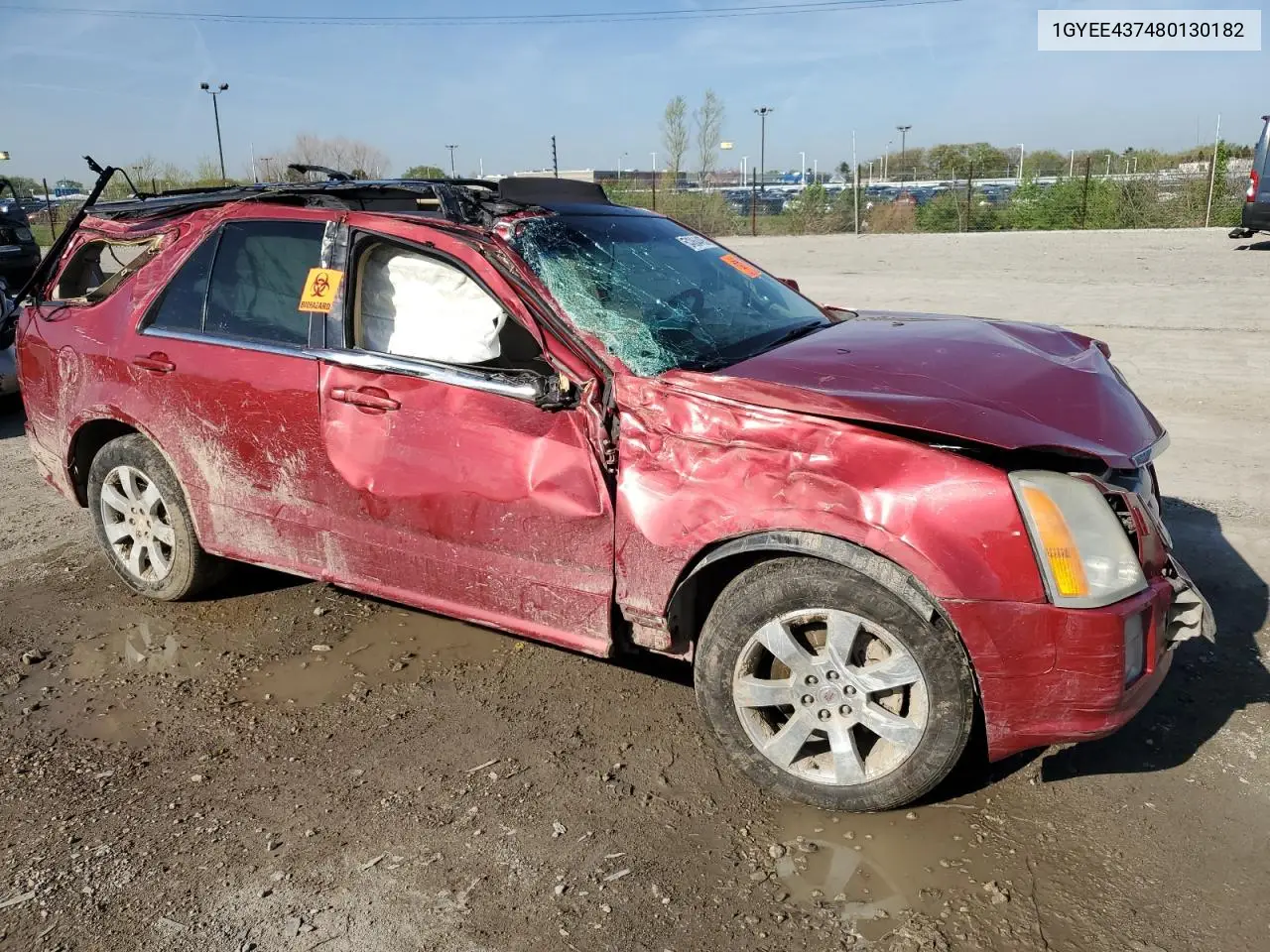 2008 Cadillac Srx VIN: 1GYEE437480130182 Lot: 54064495