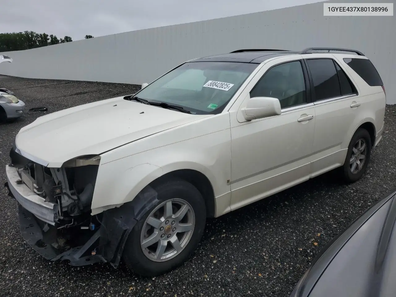 2008 Cadillac Srx VIN: 1GYEE437X80138996 Lot: 58842825