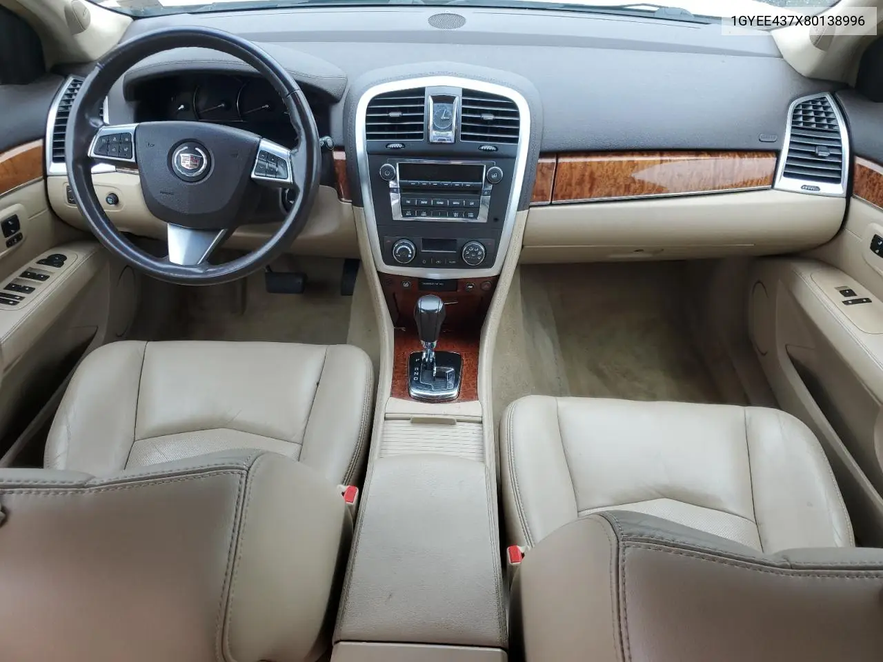 2008 Cadillac Srx VIN: 1GYEE437X80138996 Lot: 58842825