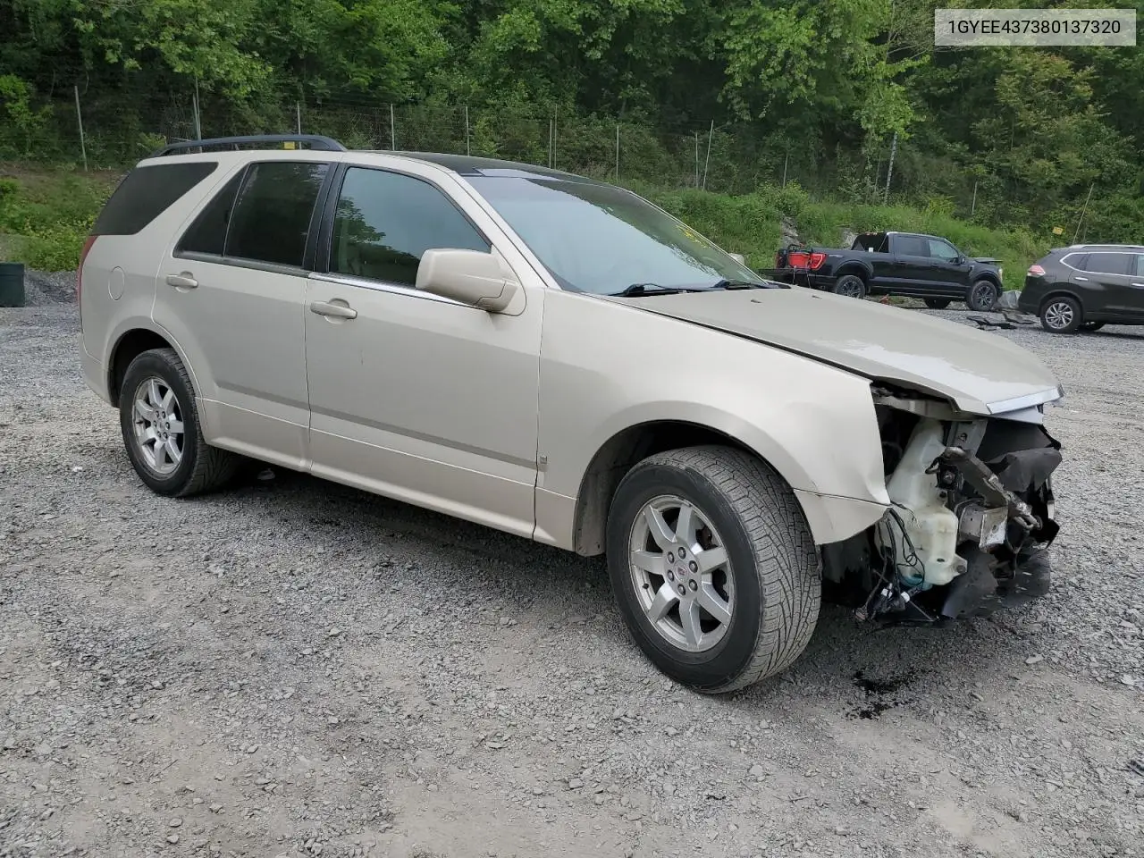 2008 Cadillac Srx VIN: 1GYEE437380137320 Lot: 58853675